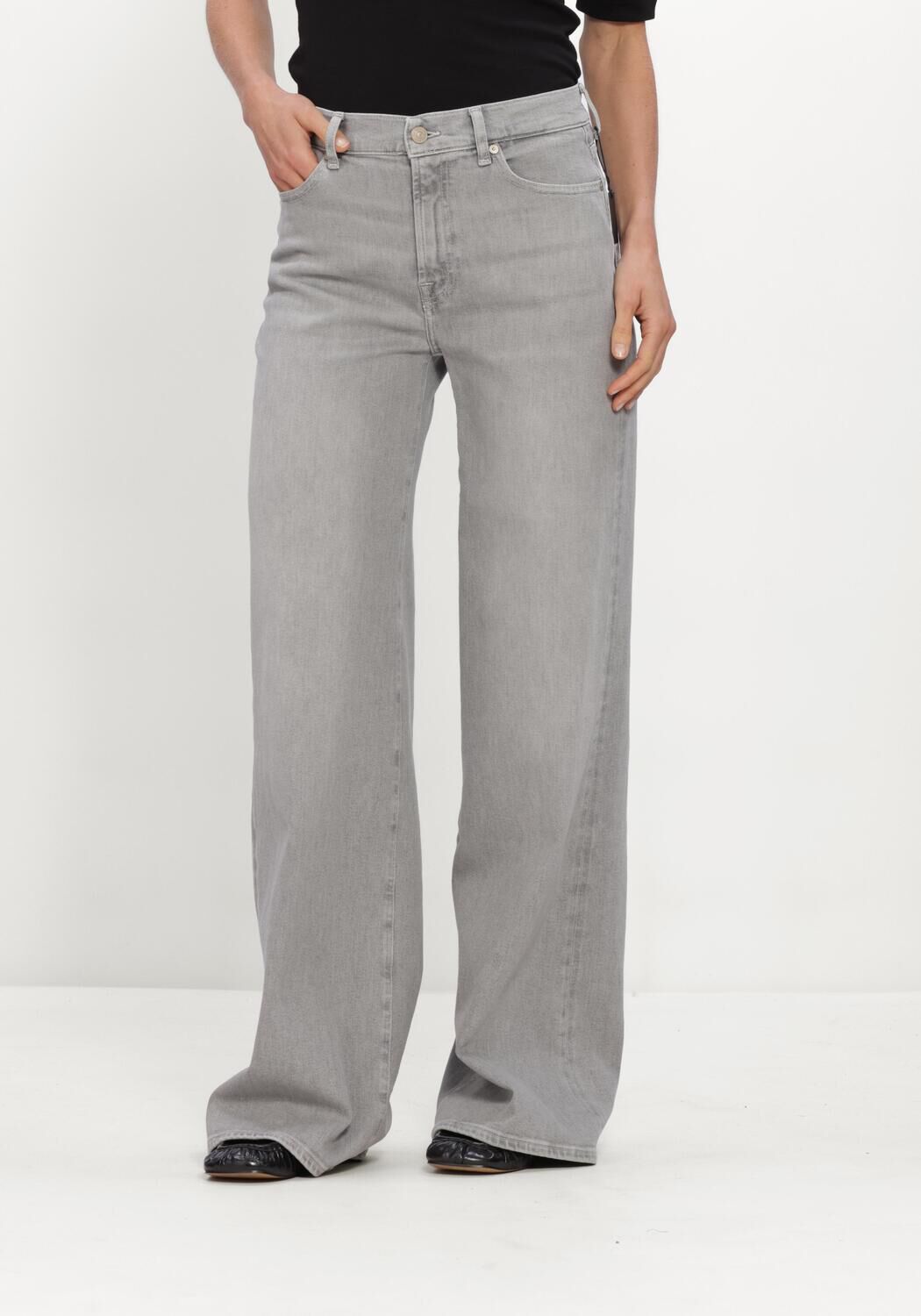 Grijze 7 FOR ALL MANKIND Wide jeans LOTTA SILVER WASH - large