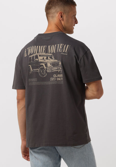 PUREWHITE T-shirt T-SHIRT WITH CHEST PRINT AND BACK ARTWORK en gris - large