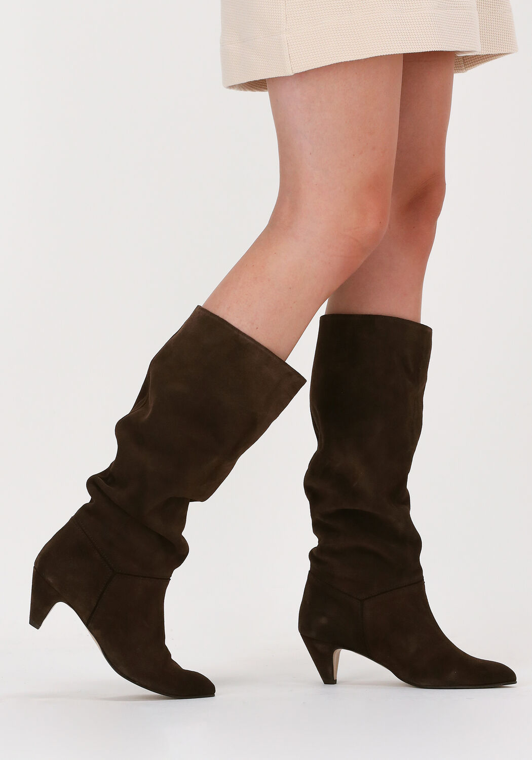 ANONYMOUS COPENHAGEN Bottes hautes JASMINA 50 STILETTO en marron - large