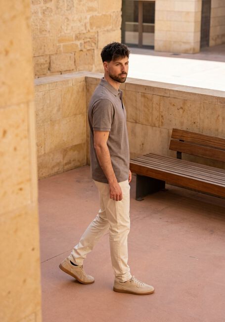 PROFUOMO Polo POLO SS BASIS PIQUE en marron - large