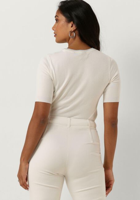 Ecru GUESS T-shirt GRACE LOGO SWEATER - large