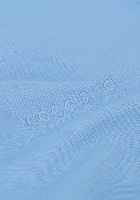 Lichtblauwe WOODBIRD T-shirt WBBAINE BASE TEE - large
