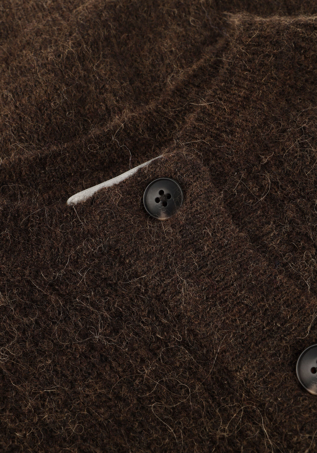 Bruine SELECTED WOMEN Vest SLFLULU LS KNIT SHORT CARDIGAN - large