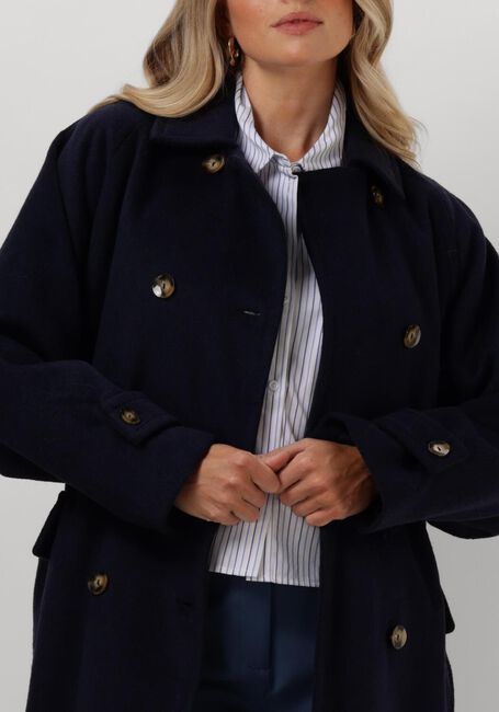 ANOTHER LABEL Manteau MAUD COAT Bleu foncé - large