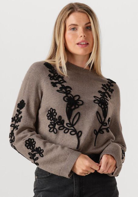OBJECT Pull OBJLANEY RUBIN LS PULLOVER NOOS en taupe - large