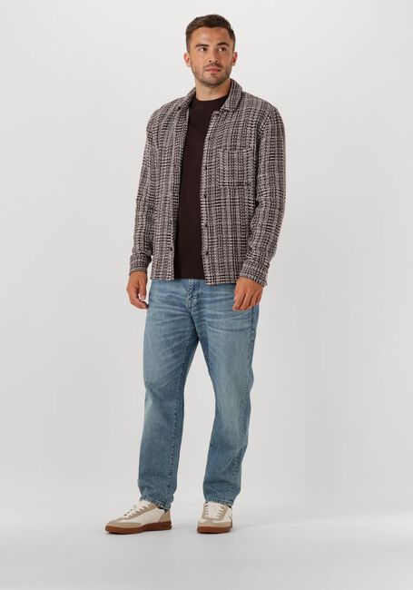 PURE PATH Surchemise REGULAR FIT STRUCTURE OVERSHIRTS en gris - large