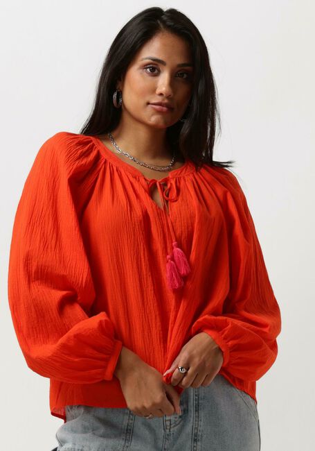 Oranje SCOTCH & SODA  BALLOON SLEEVE TOP - large