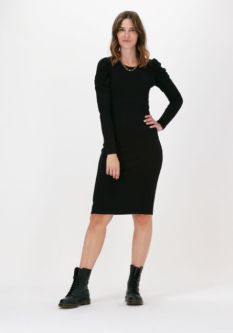 Zwarte MODSTR&Ouml;M Midi jurk LENA DRESS - large