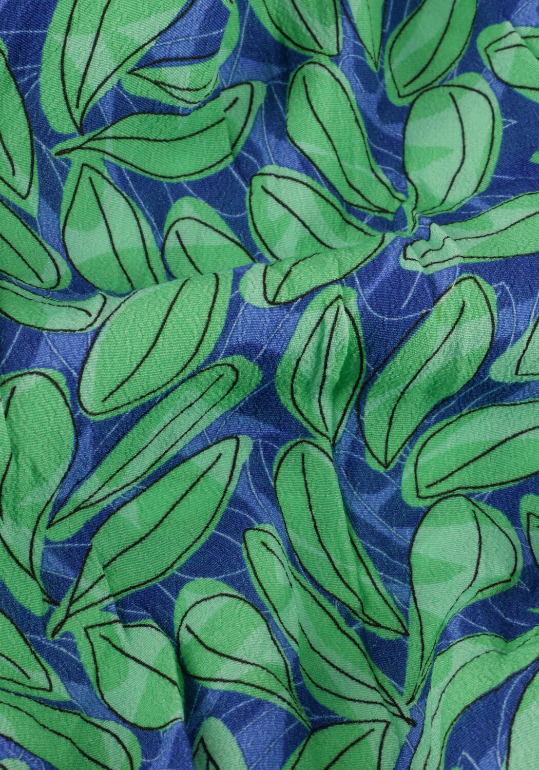 YDENCE Robe midi DRESS PALMER en bleu - large