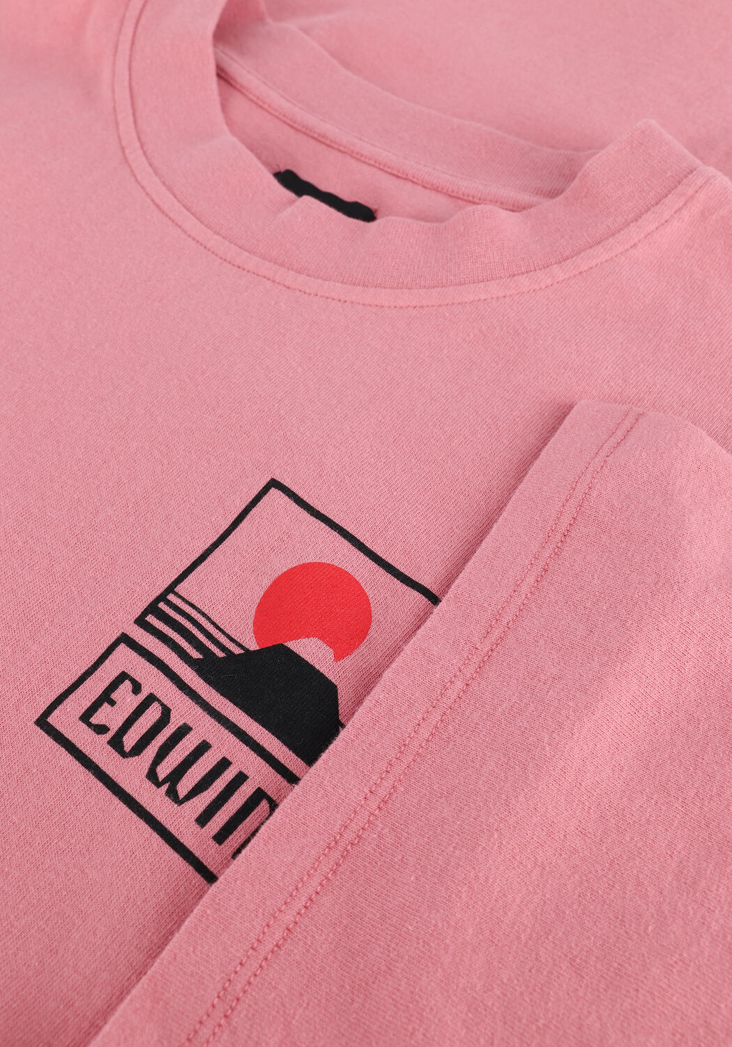 Roze EDWIN T-shirt SUNSET ON MT. FUIJ TS - large