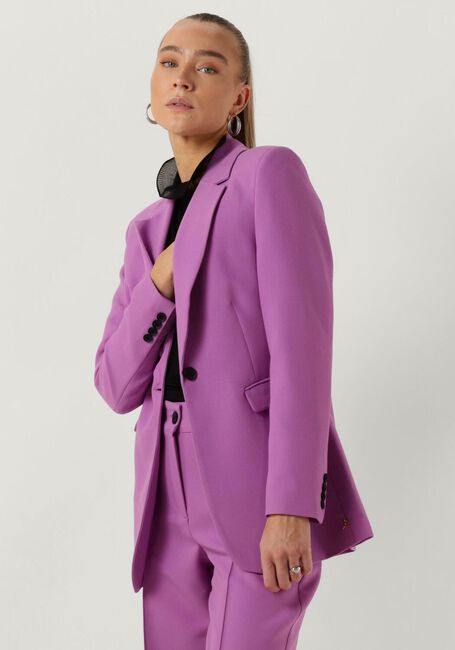 JANSEN AMSTERDAM Blazer WQ238 WOVEN BLAZER WITH LONG SLEEVE en violet - large