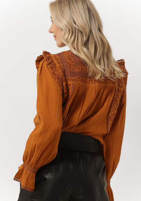 Bruine ANTIK BATIK  BERNARDO BLOUSE - large