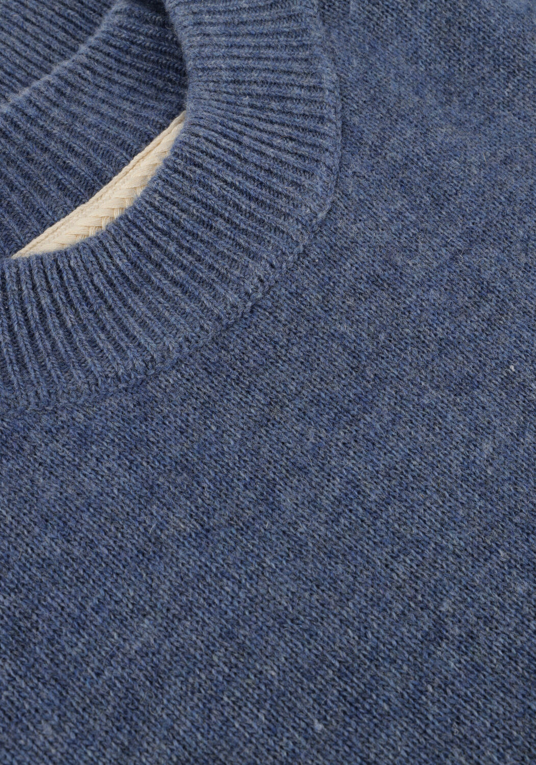 ANERKJENDT Pull AKRICO LAMBSWOOL KNIT en bleu - large