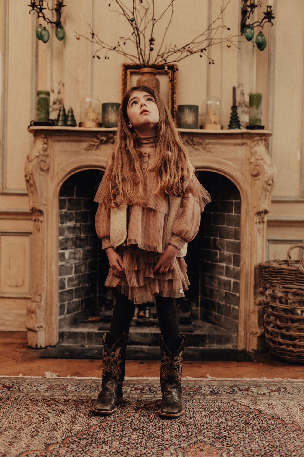 BAJE STUDIO Mini-jupe NOVAI en beige - large