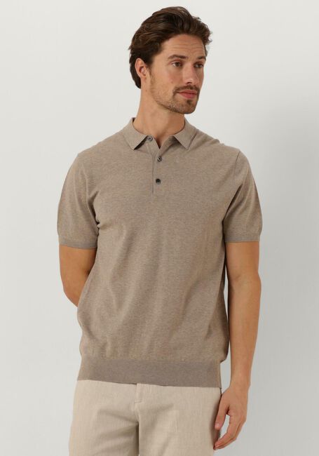 PROFUOMO Polo POLO SHORT SLEEVE en beige - large
