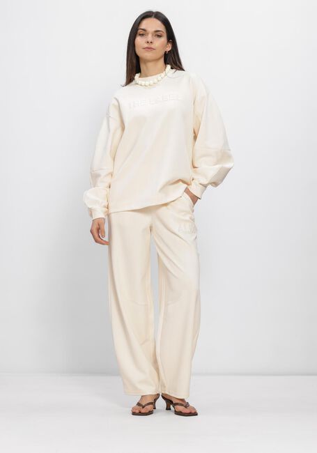 ALIX THE LABEL Chandail LADIES KNITTED BALLOON SLEEVE SWEATER Cr&egrave;me - large