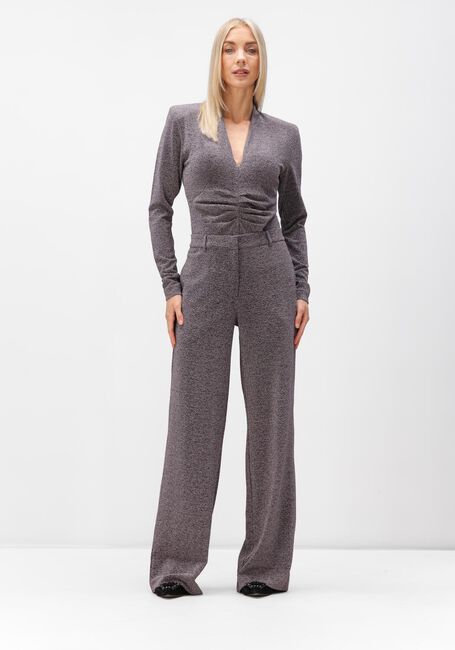 DANTE6 Haut HEALEY LUREX BODY TOP en gris - large