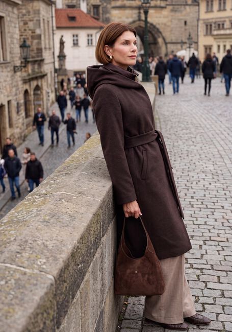 Bruine BEAUMONT Mantel AVIVA COAT - large