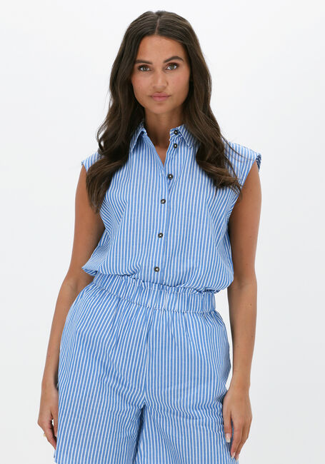 Blauwe OBJECT  ALVA S/L SHIRT - large