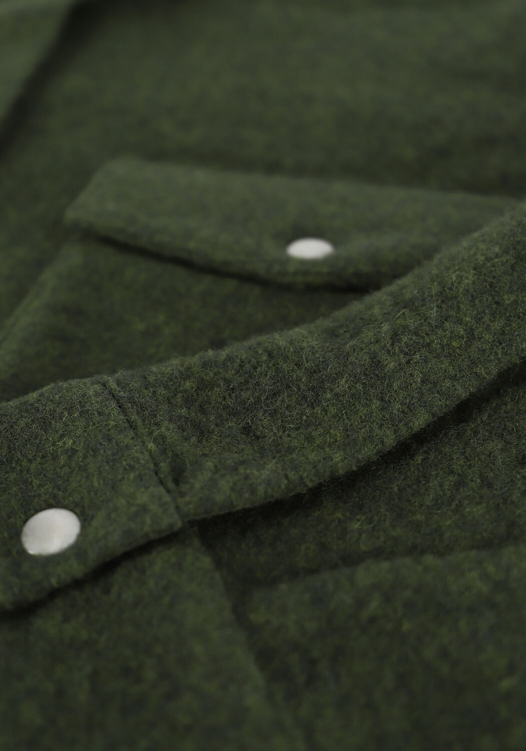 Donkergroene ALIX THE LABEL Mantel FELTED WOOL JACKET - large