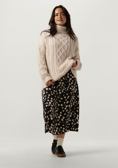 OBJECT Jupe midi OBJOMIKA HW SKIRT 129 en noir - large