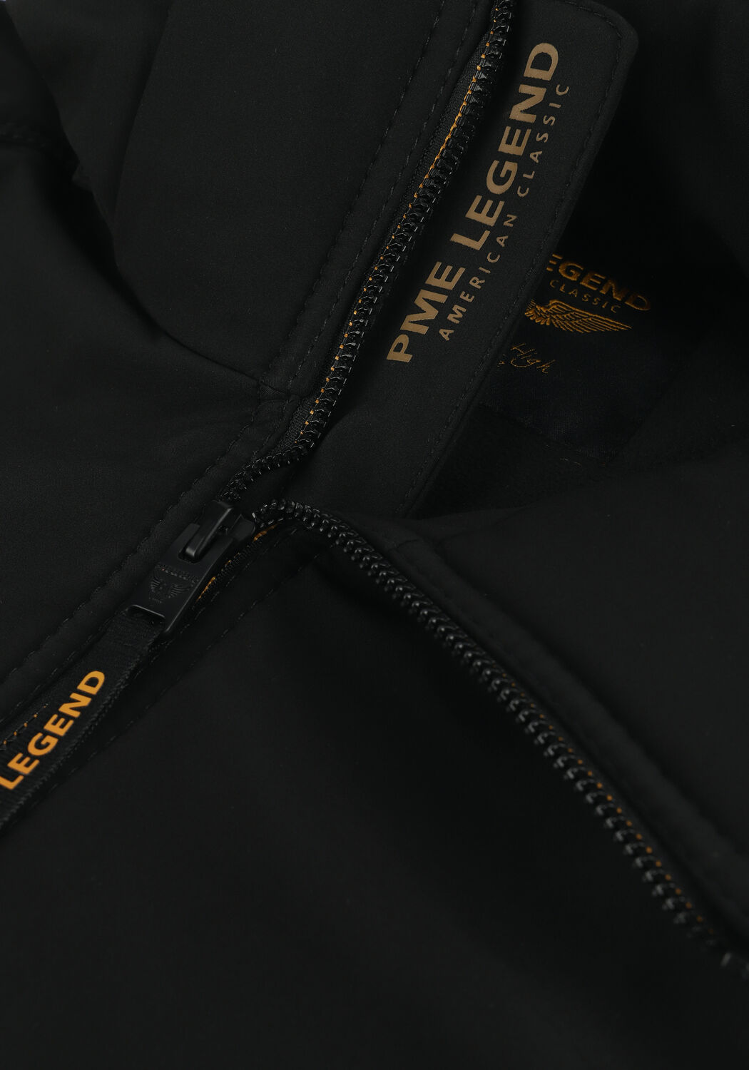 PME LEGEND Imperm&eacute;able SEMI LONG JACKET SUCCESSOR SOFT SHELL en noir - large