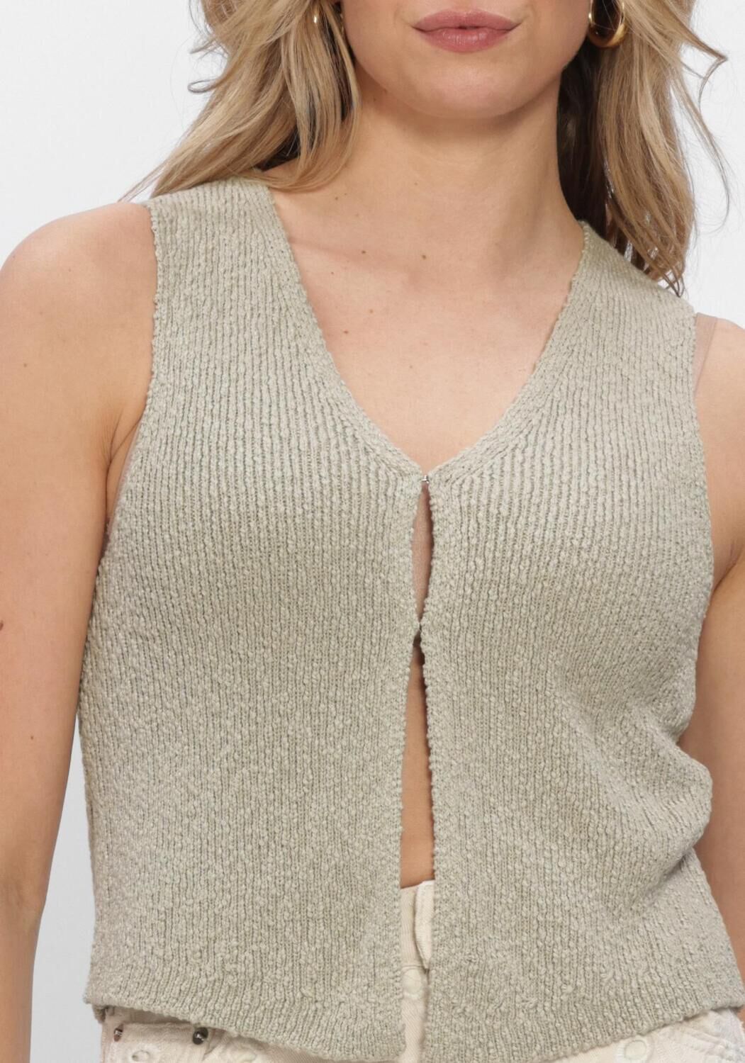 Beige EDITED Truien/vesten RIKE VEST - large