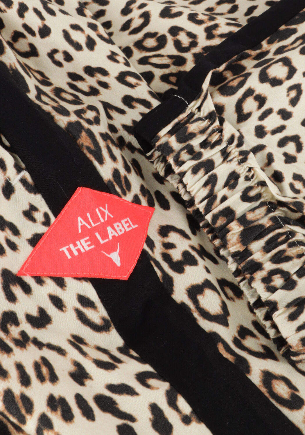 ALIX MINI Pantalon WOVEN LEOPARD PANTS en marron - large