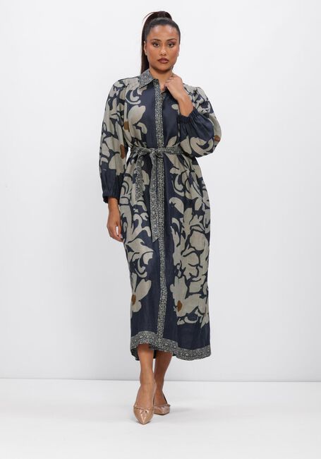 Donkerblauwe LUISA CERANO Midi jurk 738654/3844-00 - large