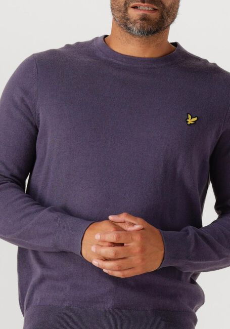 LYLE & SCOTT Pull COTTON MERINO CREW NECK JUMPER en gris - large