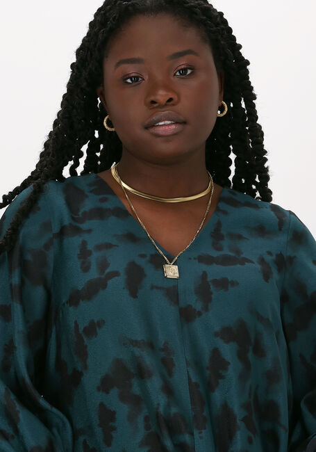 Groene JUST FEMALE Midi jurk FALLOW DRESS - large