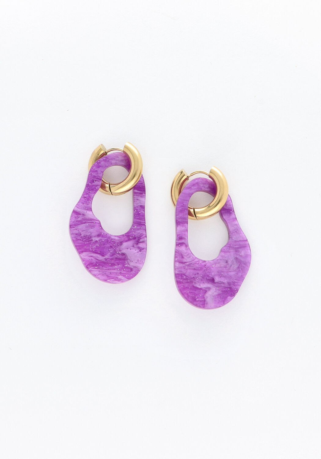 NOTRE-V Boucles d'oreilles S23-014 en violet