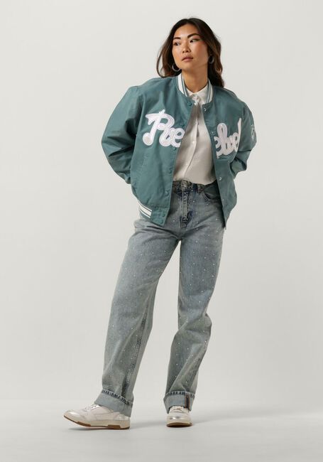 Mint COLOURFUL REBEL Jack FELICIA REBEL PATCH SATIN BOMBER Mint COLOURFUL REBEL Jack FELICIA REBEL PATCH SATIN BOMBER - large
