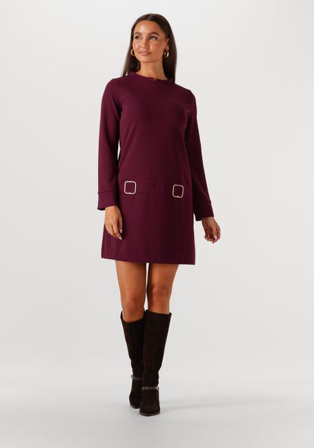 Bordeaux ANA ALCAZAR Mini jurk DRESS CLASP - large