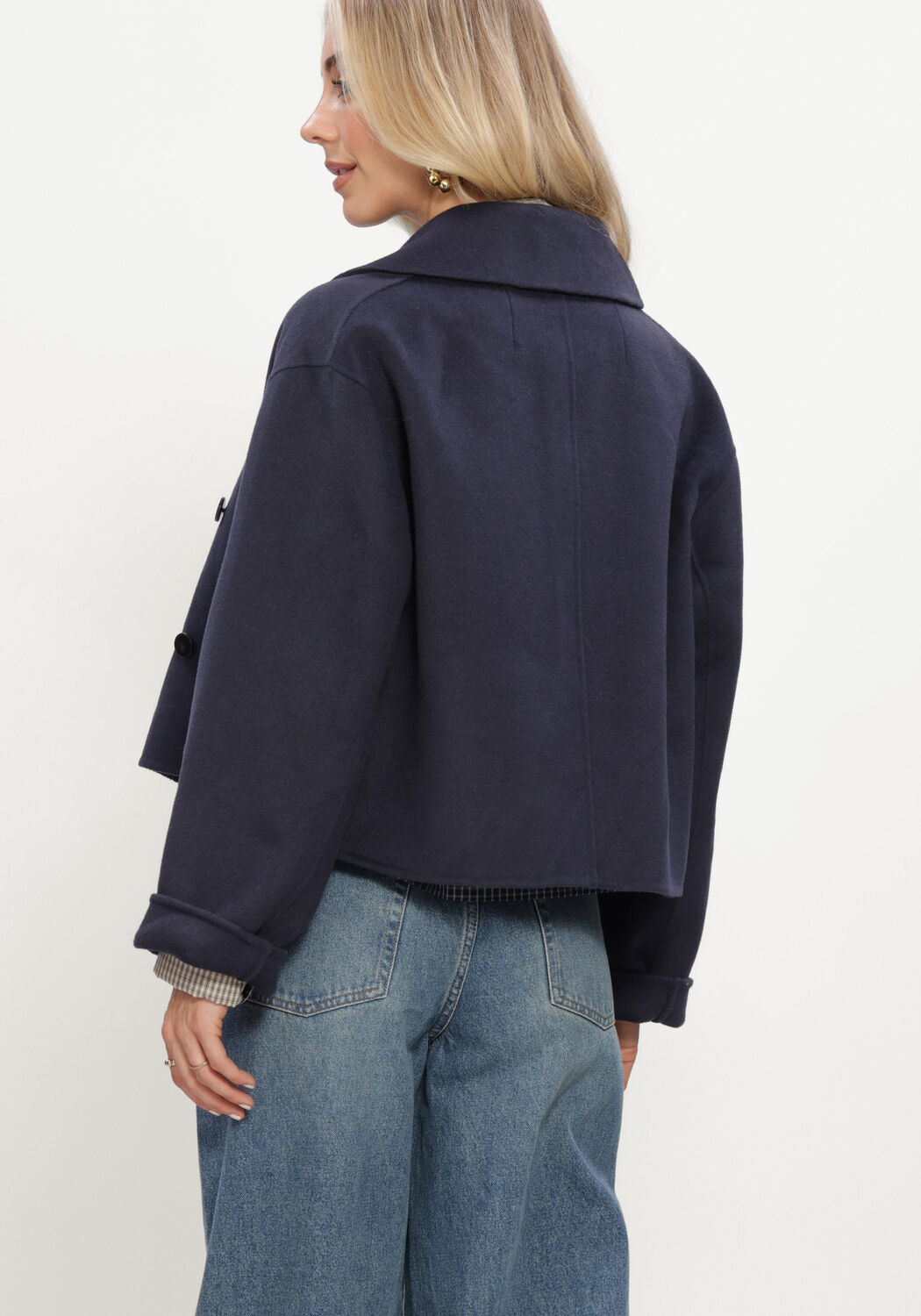 CIRCLE OF TRUST Jack HEATHER JACKET Bleu fonc&eacute; - large