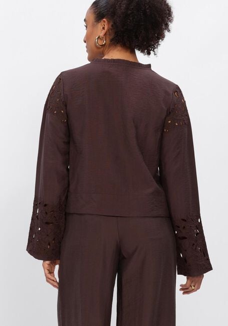 Bruine OBJECT  OBJLISA YUI L/S RE V-NECK TOP - large