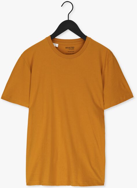 SELECTED HOMME T-shirt NORMAN SS O-NECK TEE W NAW Ocre - large