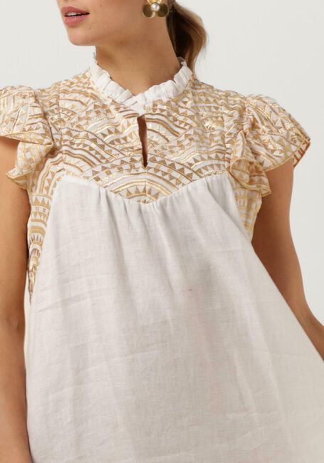 GREEK ARCHAIC KORI Robe maxi 230089 en blanc - large