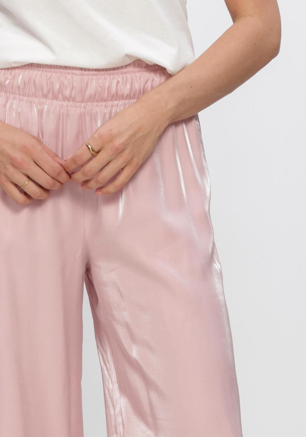 Lichtroze NUKUS Pantalon RUBI PANTS SHINY - large