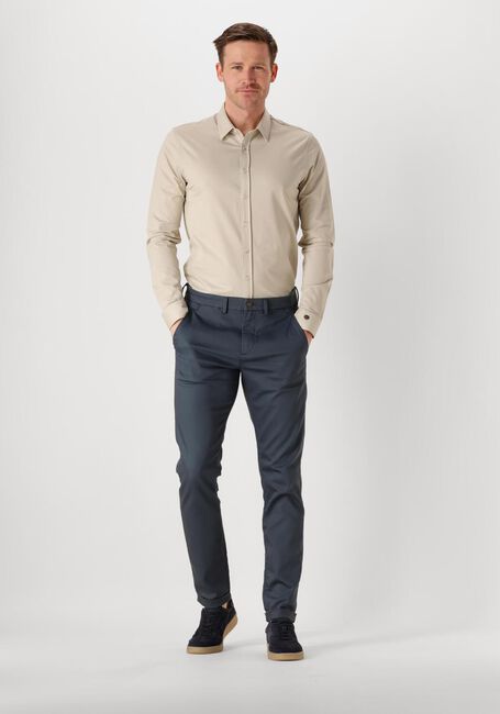 Zand CAST IRON Casual overhemd LONG SLEEVE SHIRT TWILL JERSEY 2 TONE - large