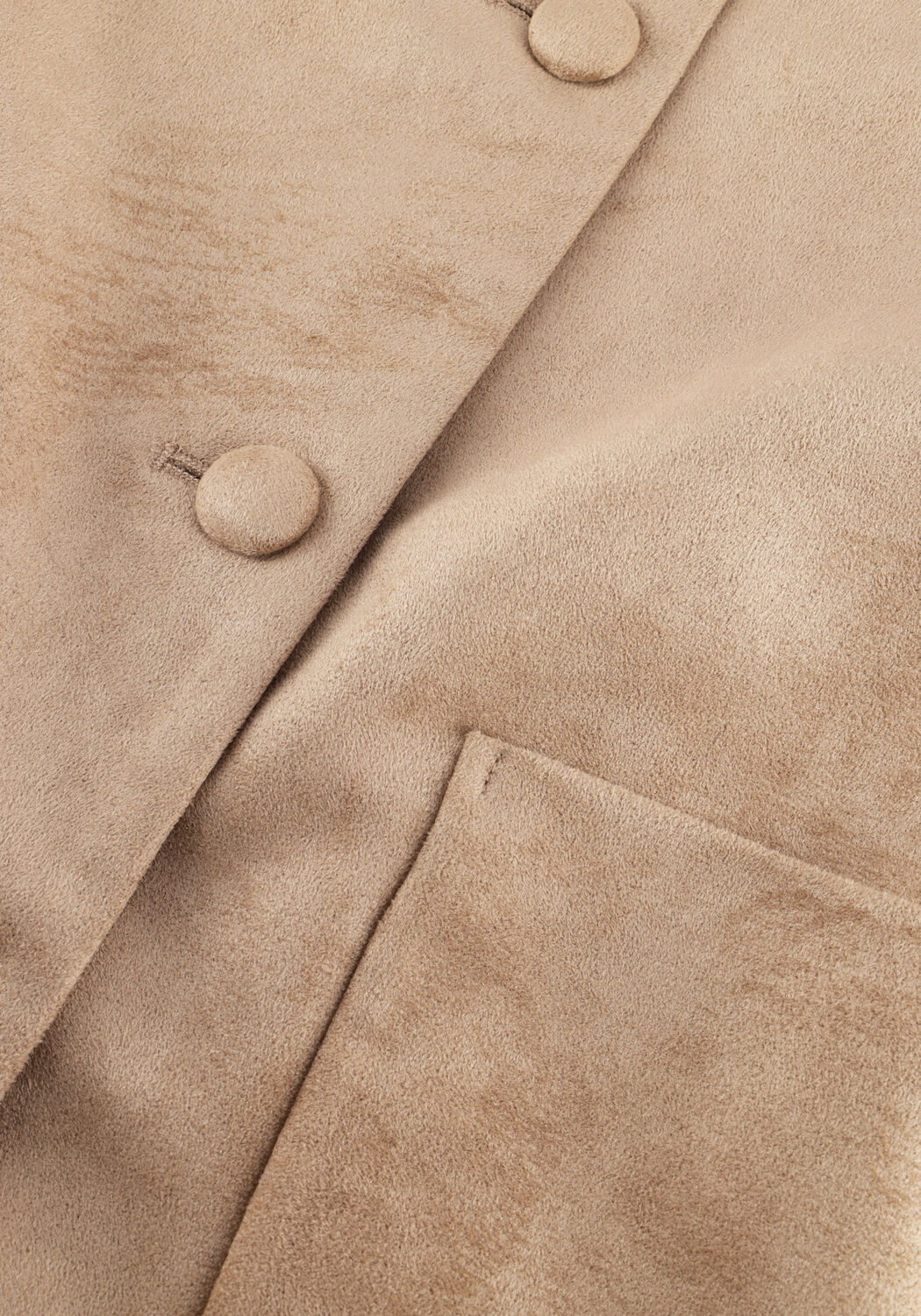 NEO NOIR Jack EDITTA FAUX SUEDE JACKET en camel - large