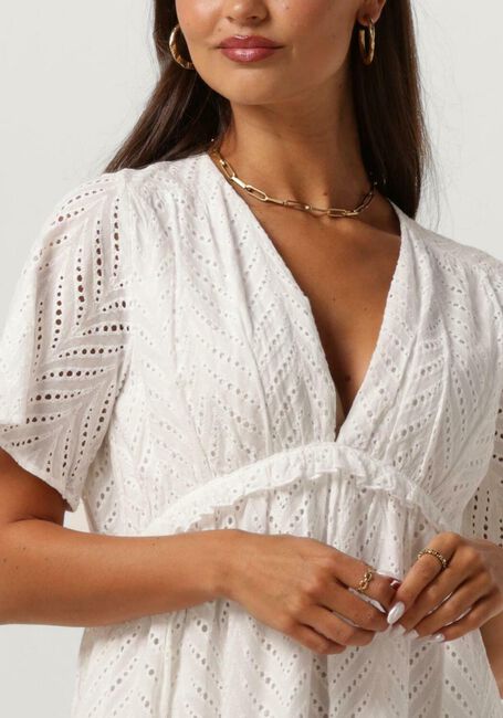 Gebroken wit REFINED DEPARTMENT Mini jurk NOOR - large