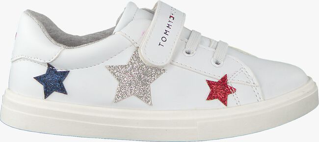 Witte TOMMY HILFIGER Lage sneakers LOW CUT LACE UP/VELCRO - large