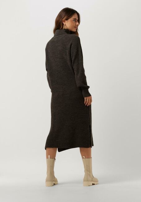 Bruine LEVETE ROOM Midi jurk LR-KALIMA 13 DRESS - large