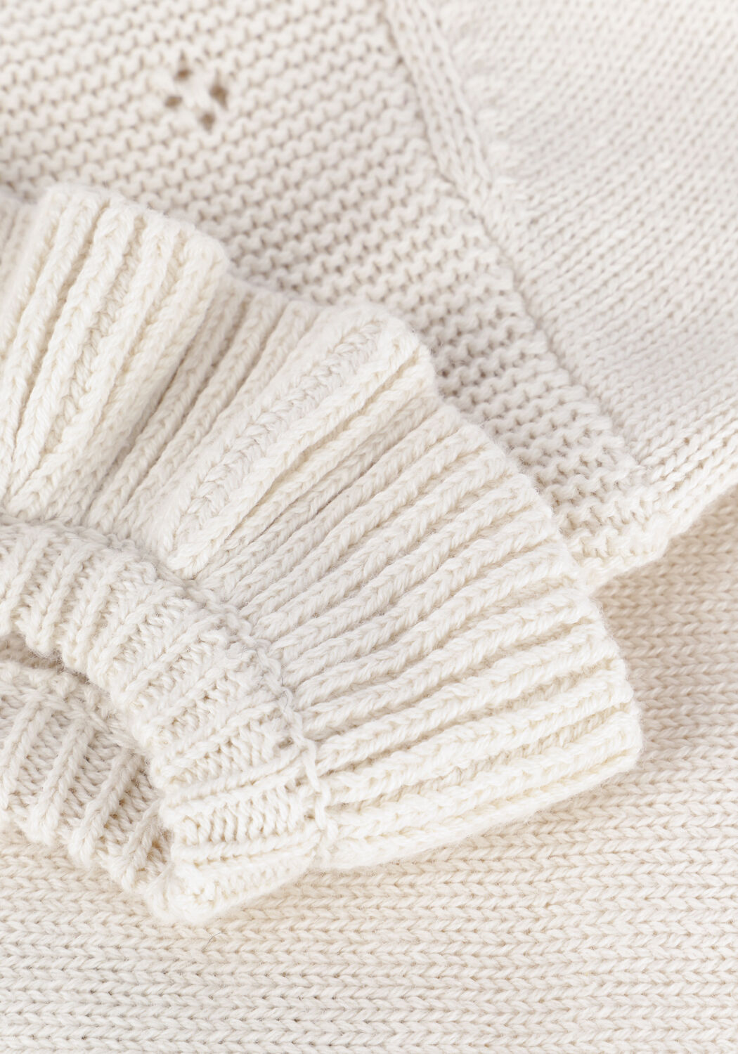 LIL' ATELIER Pull NMFLAGUNA LS KNIT Blanc - large