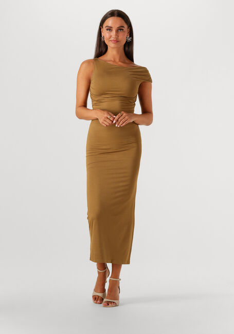 EDITED Robe midi ROBINIA DRESS Kaki - large