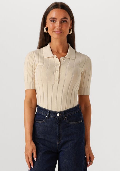 MODSTRÖM T-shirt TONIAMD SS POLO en beige - large