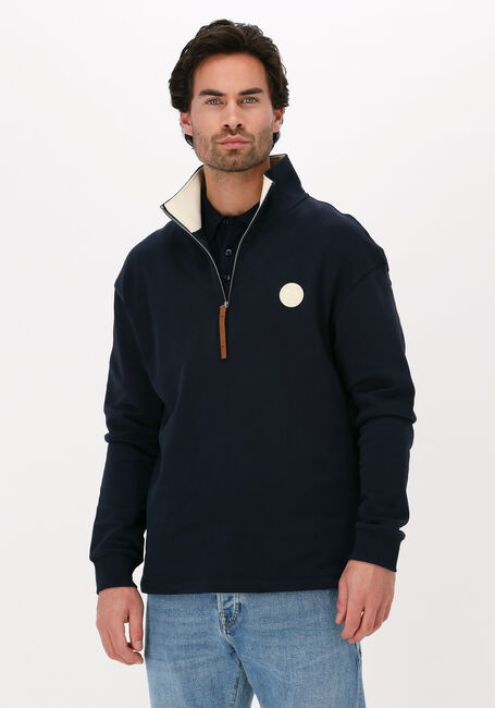 SCOTCH & SODA HALF-ZIP TRACK TOP WITH FAUX L - large