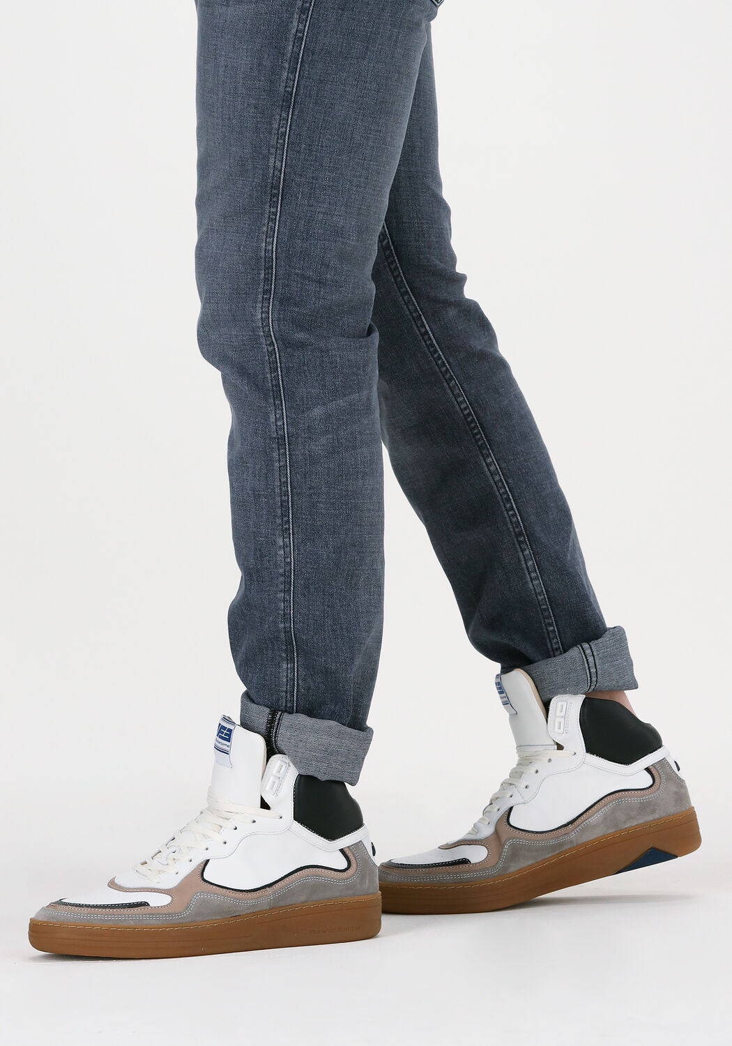 FLORIS VAN BOMMEL Baskets montantes 20371 en blanc - large