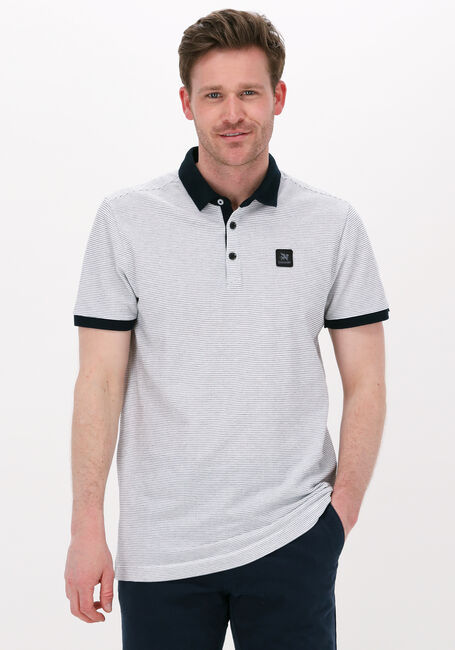 VANGUARD Polo SHORT SLEEVE POLO PIQUE STRIPE en blanc - large
